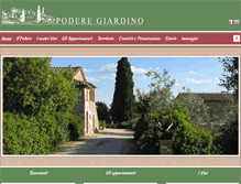 Tablet Screenshot of poderegiardino.it